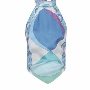 NWT Emilio Pucci Blue, Aqua Lavender Halter Very Vivara Size New with Tags $1450
